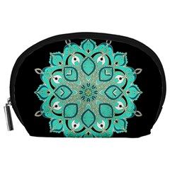 Ornate Mandala Accessory Pouches (large)  by Valentinaart