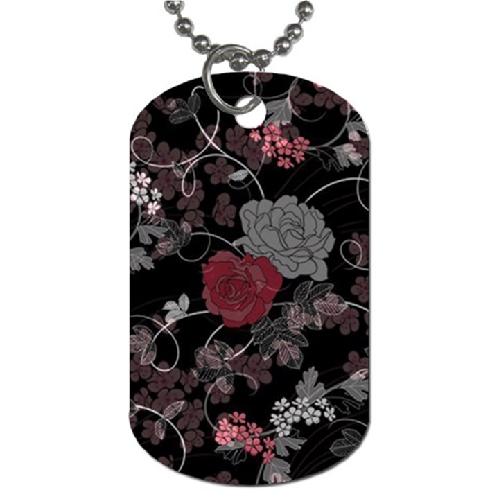 Sakura Rose Dog Tag (Two Sides)