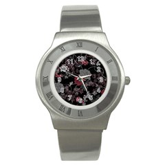 Sakura Rose Stainless Steel Watch