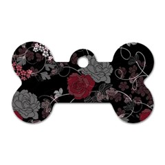 Sakura Rose Dog Tag Bone (two Sides) by iVelz