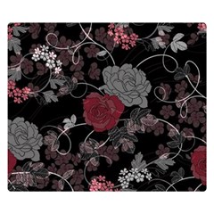 Sakura Rose Double Sided Flano Blanket (small)  by iVelz