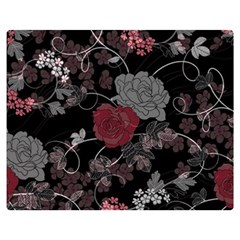 Sakura Rose Double Sided Flano Blanket (medium)  by iVelz