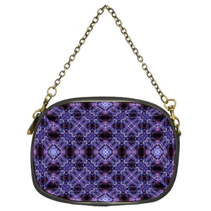 Lavender Moroccan Tilework  Chain Purses (One Side) 