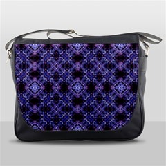 Lavender Moroccan Tilework  Messenger Bags by KirstenStar