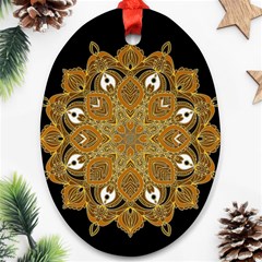 Ornate Mandala Ornament (oval) by Valentinaart