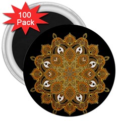 Ornate Mandala 3  Magnets (100 Pack) by Valentinaart