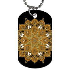 Ornate Mandala Dog Tag (one Side) by Valentinaart