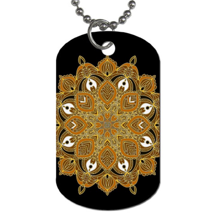 Ornate mandala Dog Tag (One Side)