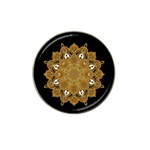 Ornate mandala Hat Clip Ball Marker Front