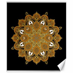 Ornate Mandala Canvas 8  X 10  by Valentinaart