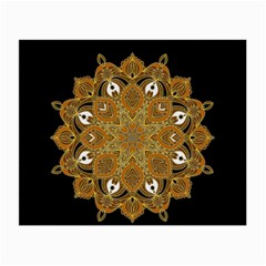 Ornate Mandala Small Glasses Cloth (2-side) by Valentinaart