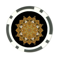 Ornate Mandala Poker Chip Card Guard (10 Pack) by Valentinaart