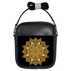 Ornate Mandala Girls Sling Bags by Valentinaart