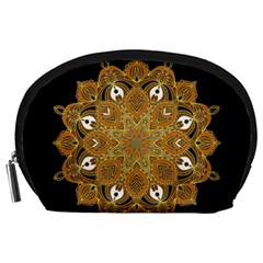 Ornate Mandala Accessory Pouches (large)  by Valentinaart