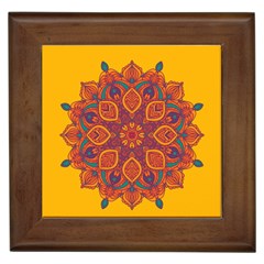 Ornate Mandala Framed Tiles by Valentinaart