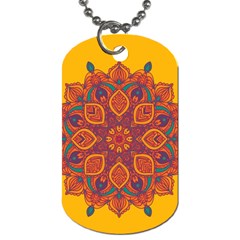 Ornate Mandala Dog Tag (one Side) by Valentinaart