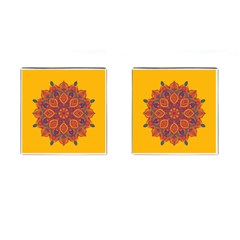 Ornate Mandala Cufflinks (square) by Valentinaart