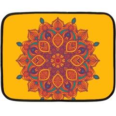 Ornate Mandala Fleece Blanket (mini) by Valentinaart