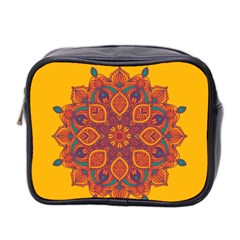 Ornate Mandala Mini Toiletries Bag 2-side by Valentinaart