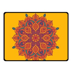 Ornate Mandala Double Sided Fleece Blanket (small)  by Valentinaart