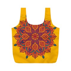 Ornate Mandala Full Print Recycle Bags (m)  by Valentinaart