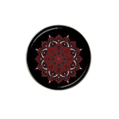 Ornate Mandala Hat Clip Ball Marker by Valentinaart