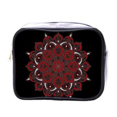 Ornate Mandala Mini Toiletries Bags by Valentinaart