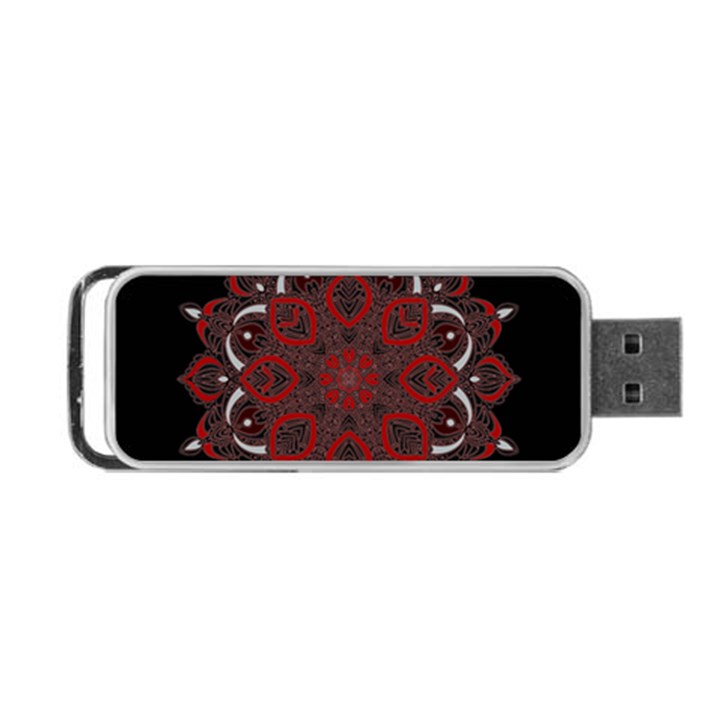 Ornate mandala Portable USB Flash (Two Sides)