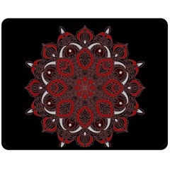 Ornate Mandala Double Sided Fleece Blanket (medium)  by Valentinaart