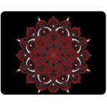 Ornate mandala Double Sided Fleece Blanket (Medium)  58.8 x47.4  Blanket Front