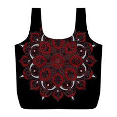 Ornate Mandala Full Print Recycle Bags (l)  by Valentinaart