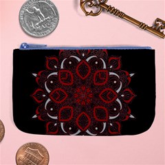 Ornate Mandala Large Coin Purse by Valentinaart