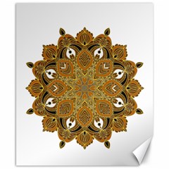 Ornate Mandala Canvas 8  X 10  by Valentinaart