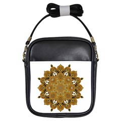 Ornate Mandala Girls Sling Bags by Valentinaart