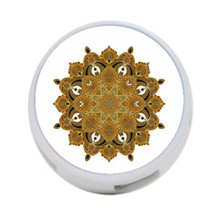 Ornate Mandala 4-port Usb Hub (one Side) by Valentinaart