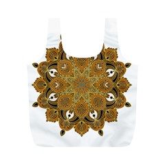 Ornate Mandala Full Print Recycle Bags (m)  by Valentinaart