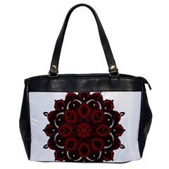 Ornate Mandala Office Handbags by Valentinaart