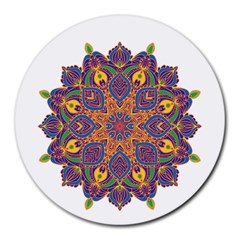 Ornate Mandala Round Mousepads by Valentinaart