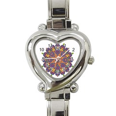 Ornate Mandala Heart Italian Charm Watch by Valentinaart