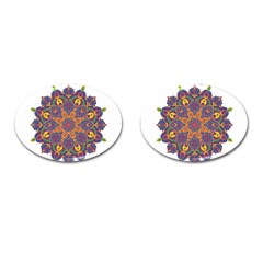 Ornate Mandala Cufflinks (oval) by Valentinaart