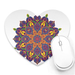 Ornate Mandala Heart Mousepads by Valentinaart