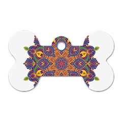 Ornate Mandala Dog Tag Bone (one Side) by Valentinaart