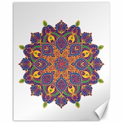 Ornate Mandala Canvas 11  X 14   by Valentinaart