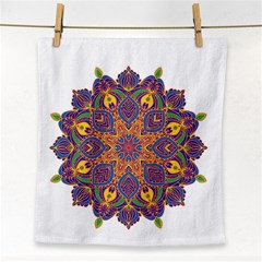 Ornate Mandala Face Towel by Valentinaart