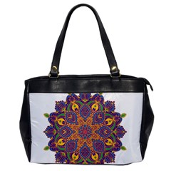 Ornate Mandala Office Handbags by Valentinaart