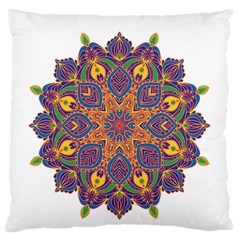 Ornate Mandala Large Cushion Case (one Side) by Valentinaart