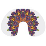 Ornate mandala Travel Neck Pillows Front