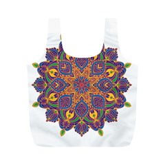 Ornate Mandala Full Print Recycle Bags (m)  by Valentinaart