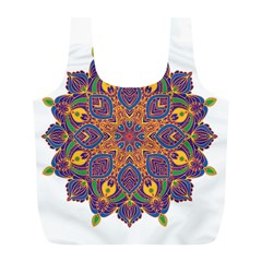 Ornate Mandala Full Print Recycle Bags (l)  by Valentinaart