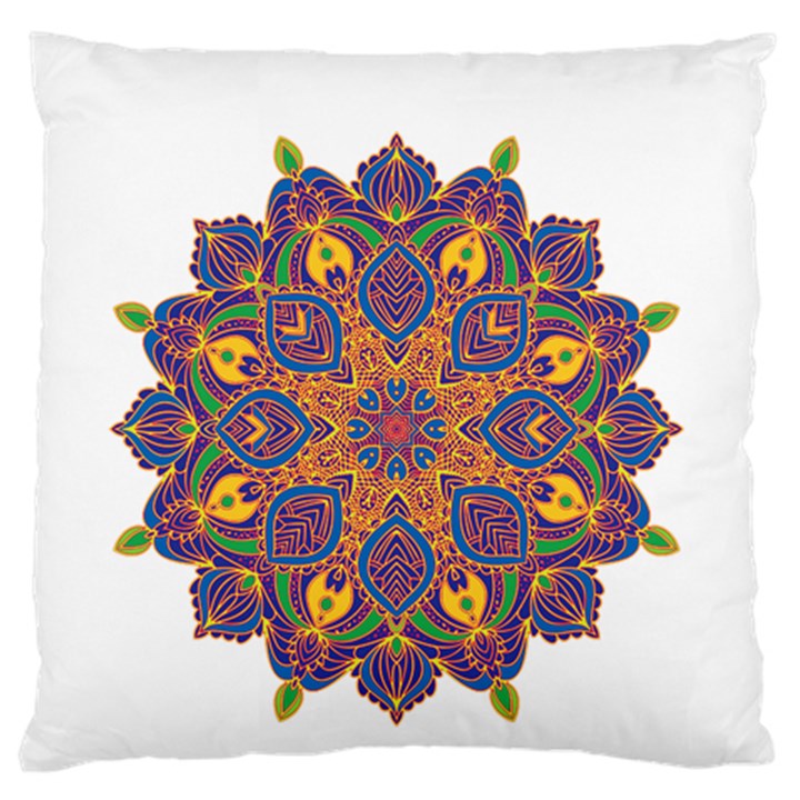 Ornate mandala Standard Flano Cushion Case (Two Sides)